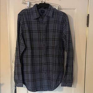 J. Crew Men's Dark Gray Plaid Button Down Shirt (new with tags)